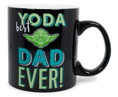 Silver Buffalo Star Wars "Yoda Best Dad Ever" Ceramic Mug | Holds 20 Ounces | Toynk Exclusive - Image 1