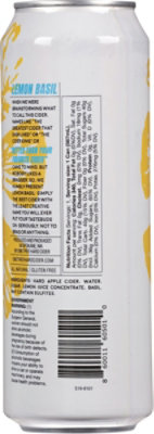One Tree Hard Cider Lemon Basil Can - 19.2 FZ - Image 5
