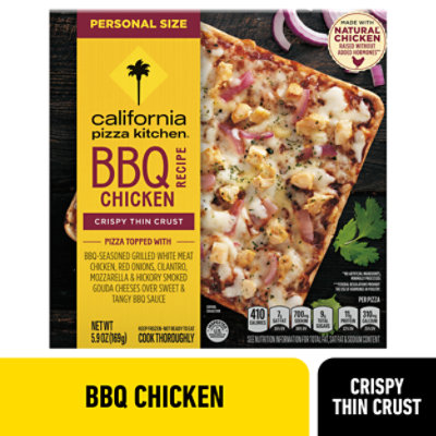 California Pizza Kitchen Crispy Thin Crust Barbeque Chicken Frozen Pizza Box 5.9oz - 5.9 OZ - Image 1