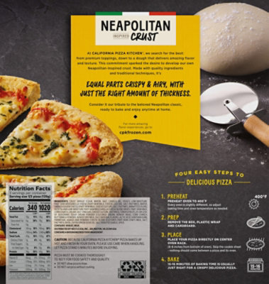 California Pizza Kitchen 6 Cheese Neapolitan Crust Frozen Pizza Box - 14.7 OZ - Image 6
