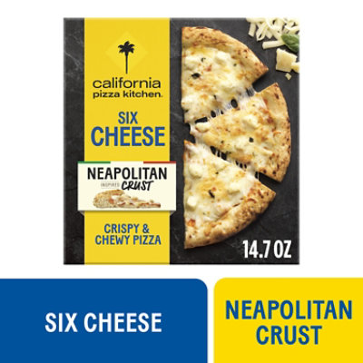 California Pizza Kitchen 6 Cheese Neapolitan Crust Frozen Pizza Box , 14.7oz - 14.7 OZ - Image 1