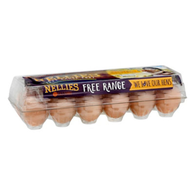 Nellies Free Range Jumbo Brown Eggs 12ct - 12 CT - Image 1