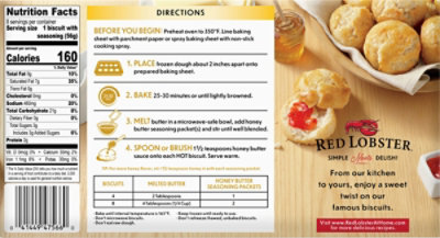 Red Lobster Honey Butter Frozen Biscuit, 15.69 Oz - 15.69OZ - Image 6