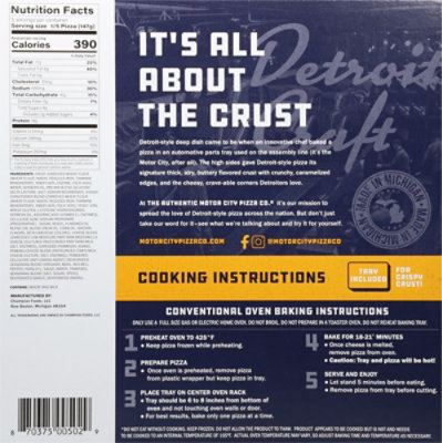 MOTOR CITY PIZZA CO. Detroit Style 4 Cheese Pizza 25.84 Oz - 25.84OZ - Image 6