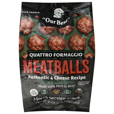 Our Best Quattro Formaggio Meatballs 21 Oz - 21 OZ - Image 2