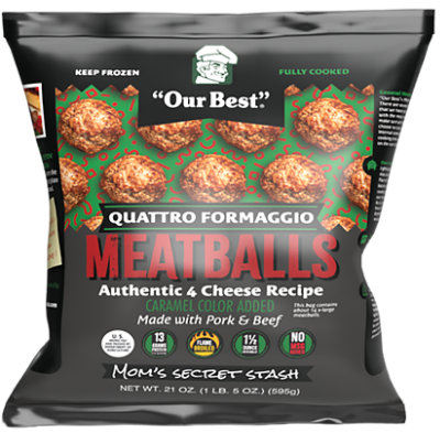 Our Best Quattro Formaggio Meatballs 21 Oz - 21 OZ - Image 1