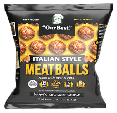 Our Best Italian Style Meatballs - 26 OZ - Image 1