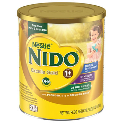 Nestle Nido Excella Gold Toddler Milk Beverage 800g Can - 1.764 LB - Image 2