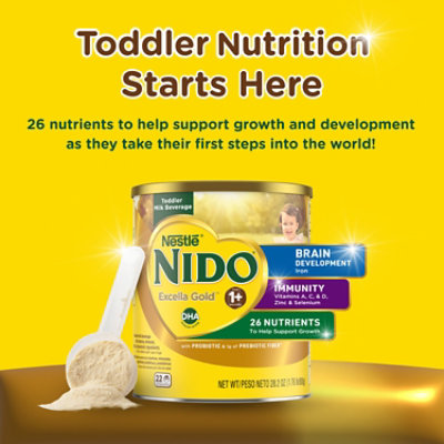 Nestle Nido Excella Gold Toddler Milk Beverage 800g Can - 1.764 LB - Image 3