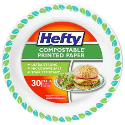 Hefty Plates Tableware 8.6 Inch 1 Pack 30 Count - 30 CT - Image 1
