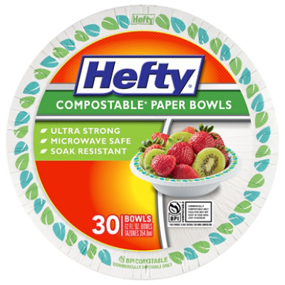 Hefty Bowls Tableware 12 Ounce 1 Pack 30 Count - 30 CT - Image 1