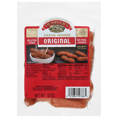 Hempler Original Cocktail Sausages, 12 Oz - 12 OZ