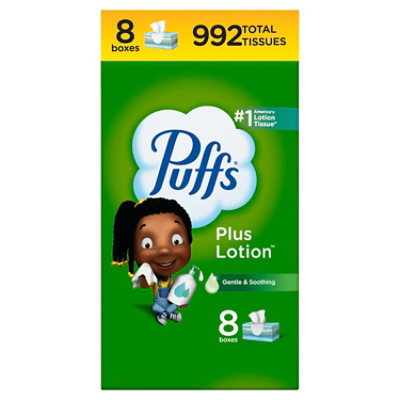 Puffs Plus Lotion 8x124ct - 124 CT - Image 1