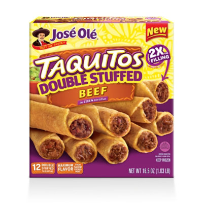 Jose Ole Double Stuffed Beef Corn Taquitos, 16.5 Oz - 16.5 OZ - Image 2