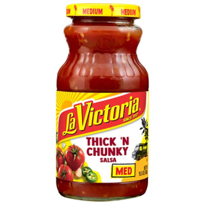 La Victoria Thick & Chunky Med Salsa, 15.5 Oz - 15.5 OZ - Image 1