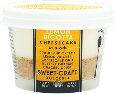 Sweet Craft Lemon Ricotta Cheesecake In A Cup - 4.2 OZ - Image 1