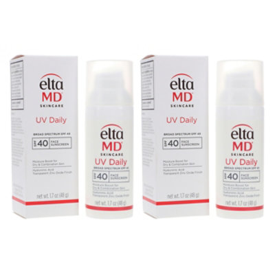 EltaMD UV Daily Broad Spectrum SPF 40 Face Sunscreen 1.7 oz 2 Pack - Image 1