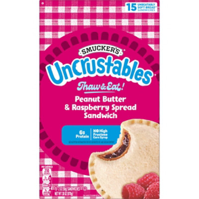 Smuckers Uncrustables Peanut Butter And Raspberry 15-2 Oz, 30 Oz - 15-2 OZ - Image 6
