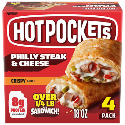 Hot Pockets Philly Steak & Cheese, 18 Oz - 18 OZ - Image 1