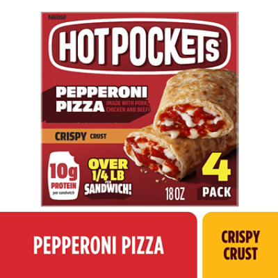 Hot Pockets Pepperoni Pizza 18oz - 18 OZ - Image 1