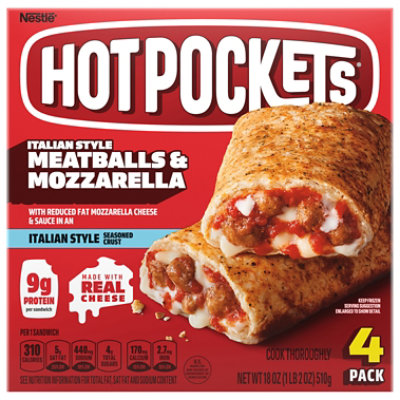Hot Pockets Meatballs And Mozzarella 18 Oz - 18 OZ - Image 4