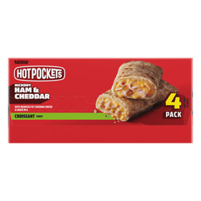 Hot Pockets Croissant Crust Ham & Cheddar, 18 Oz - 18 OZ - Image 2