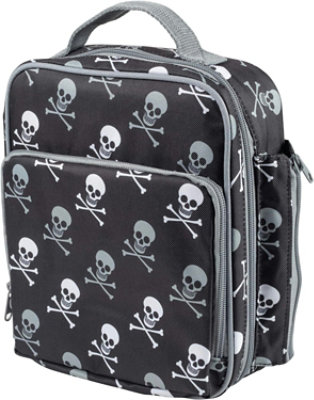 Bentology Insulated Lunch Box w Snack Pocket & Water Bottle Holder-Boys or Kids Pirate School Lunchbox Tote Keeps Food Hotter or Colder Longer - Image 1