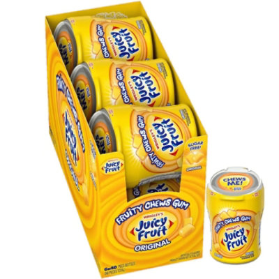 Wrigley Juicy Fruit Gum Bottle 40 Pc - Case - 6 Units - Image 1