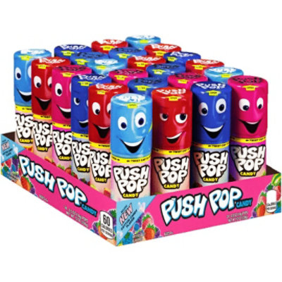 Push Pops Fruit Hard Candy  .5 oz - Case - 24 Units - Image 1