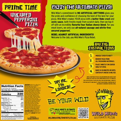 Wild Mikes Ultimate Prime Time Pepperoni Pizza - 28.08 Oz - Image 8