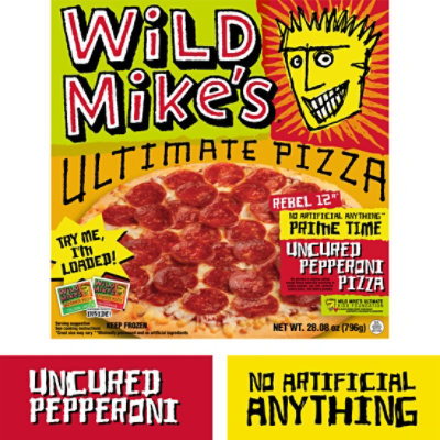 Wild Mikes Ultimate Prime Time Pepperoni Pizza  28.08 Oz - 28.08 OZ - Image 1