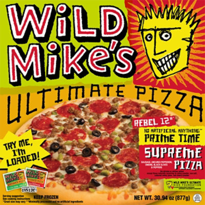 Wild Mikes Ultimate Prime Time Supreme Pizza - 30.94 Oz