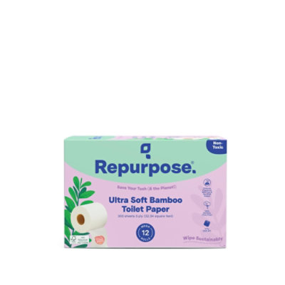 Repurpose Bamboo Toilet Paper 3ply 300 Sheets 12pk - 12 RL