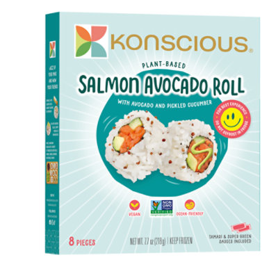 Konscious Roll Sushi Salmon Avocado Plant Basedsuper Green Mayo 7.4 Oz - 7.7 OZ - Image 1