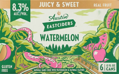 Austin Imperial Watermelon 6pk In Cans - 6-12 FZ - Image 4