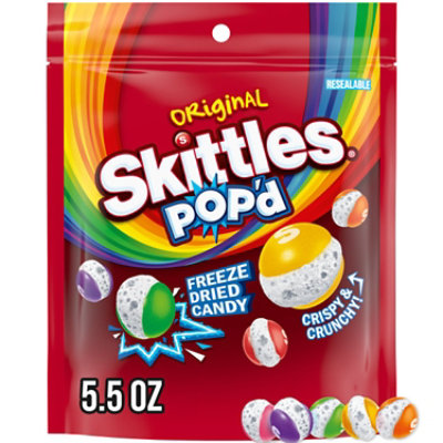 SKITTLES POP'd Originals Freeze Dried Candy Bag - 5.5 Oz - safeway