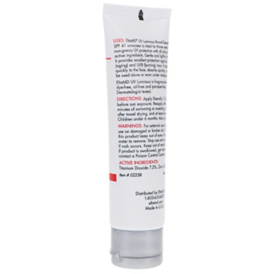 EltaMD UV Luminous Broad-Spectrum SPF 41 Facial Sunscreen 1.7 oz - Image 3
