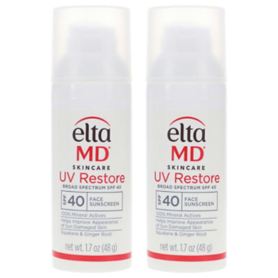 EltaMD UV Restore Broad Spectrum SPF 40 Face Sunscreen 1.7 oz 2 Pack - Image 3