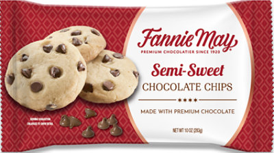 Fannie May Semi-sweet Chocolate Baking Chips 10oz - 10 OZ - Image 1