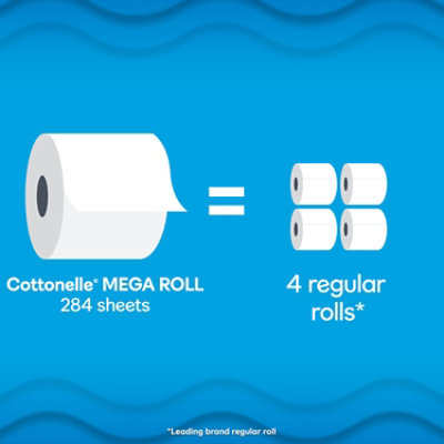 Cottonelle Ultra Clean Mega Toilet Paper Rolls, 284 Sheets Per Roll - 30 Count - Image 2