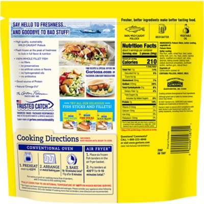 Gorton's Beer Battered Fish Tenders 17.3oz - 17.3 OZ - Image 3