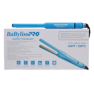 BaBylissPRO Nano Titanium ½" Ultra Sleek Ionic Straightener - Image 2