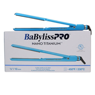 BaBylissPRO Nano Titanium ½" Ultra Sleek Ionic Straightener - Image 1