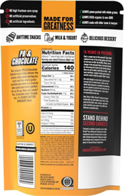 Daves Killer Bites Granola Peanut Butter Chocolate 7.2oz - 7.2 OZ - Image 6