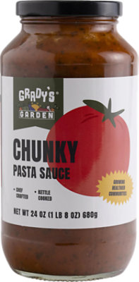 Gradys Garden Chunky Pasta Sauce - 24 OZ - Image 1