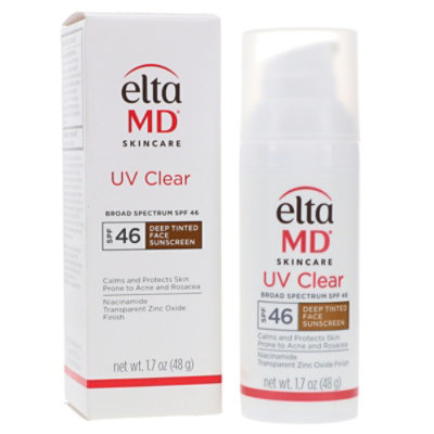 EltaMD UV Clear Broad Spectrum SPF 46 Deep Tinted Face Sunscreen 1.7 oz - Image 1