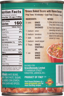 Grace Caribbean Baked Beans Tomato Sauce - 14.1 OZ - Image 6