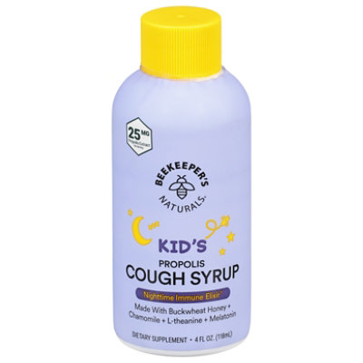 Beekeepers Kids Propolis Cough Syrup Night 4oz - 4 OZ - Image 1