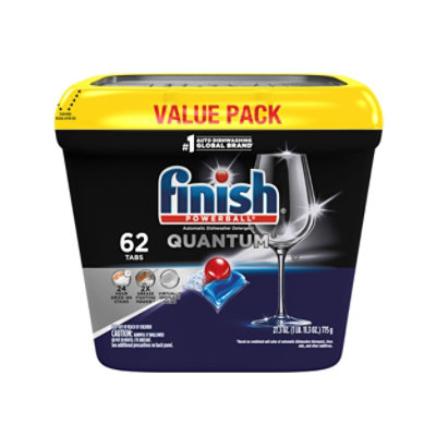 Finish Powerball Quantum Automatic Dishwasher Detergent - 62 Ct Tabs - 62 CT - Image 2