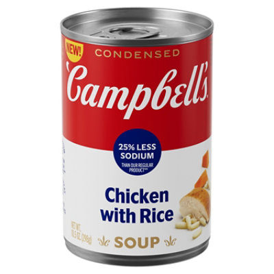 Campbell's Cond 25% Ls Chicken And Rice Soup - 10.5 OZ - Image 1